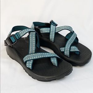 CHACO’S Teal Sport Sandals With Toe Post